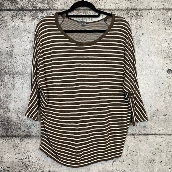 Vince // Striped Dolman Sleeve Top - Picture 2 of 7